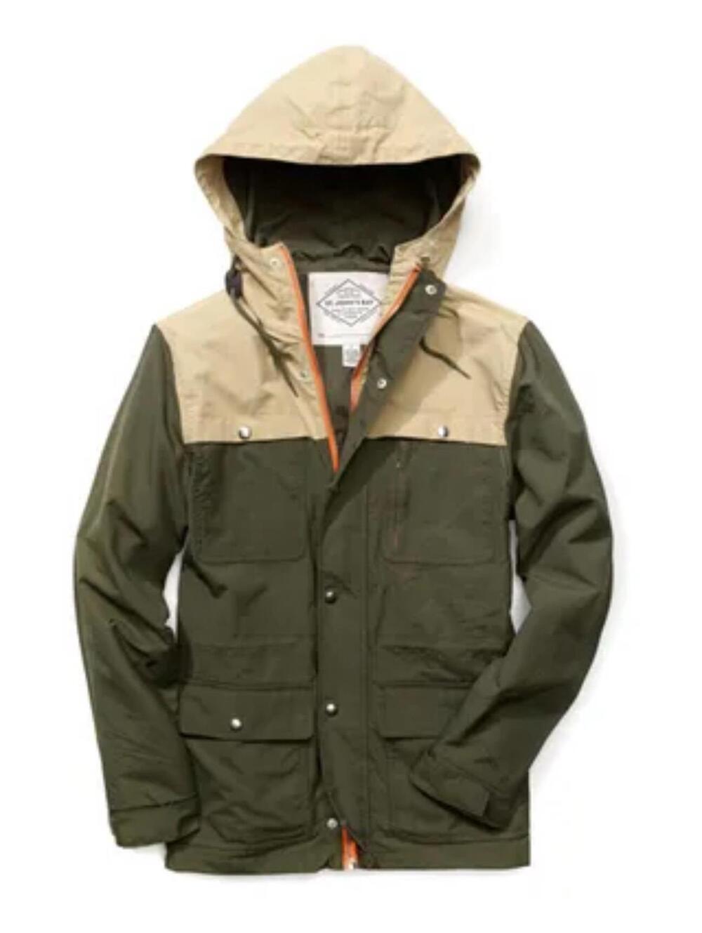 St. John’s Bay Hunter Green Khaki Utility Jacket Sz Lg EUC